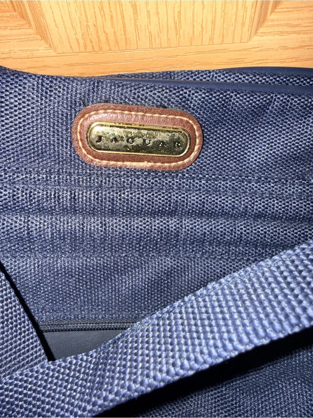 Classic Navy Duffel Bag with Adjustable Shoulder Strap
